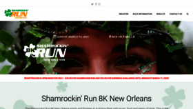 What Shamrockinrun.events website looked like in 2020 (4 years ago)