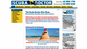 What Scubadoctor.com.au website looked like in 2020 (3 years ago)