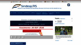 What Sindesprs.com.br website looked like in 2020 (3 years ago)