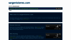 What Sargentstereo.com website looked like in 2020 (3 years ago)