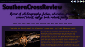 What Southerncrossreview.org website looked like in 2020 (3 years ago)