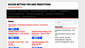 What Soccerbettingtipsandpredictions.com website looked like in 2020 (3 years ago)