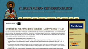 What Stbasilschurch.org website looked like in 2020 (3 years ago)