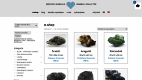 What Sberatelmineralu.cz website looked like in 2020 (3 years ago)