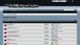 What Sr20-forum.com website looked like in 2020 (3 years ago)