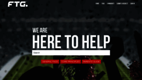 What Support.ftgames.com website looked like in 2020 (3 years ago)
