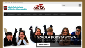 What Salezjanieminsk.pl website looked like in 2020 (3 years ago)