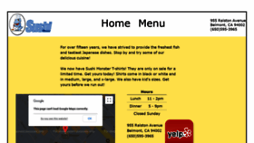 What Sushi-monster.com website looked like in 2020 (3 years ago)