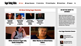 What Sugarmummies.co website looked like in 2020 (3 years ago)