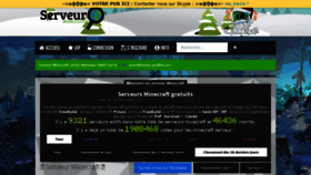 What Serveurs-minecraft.com website looked like in 2020 (3 years ago)