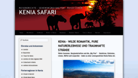 What Safari-kenia.org website looked like in 2020 (3 years ago)