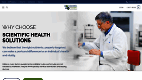 What Scientifichealthsolutions.com website looked like in 2020 (3 years ago)