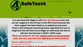 What Safetest4.co.uk website looked like in 2020 (4 years ago)