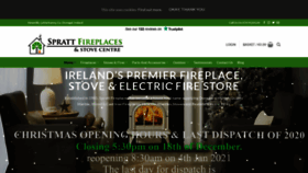 What Sprattfireplaces.ie website looked like in 2020 (3 years ago)
