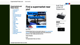What Supermarket-finder.com website looked like in 2020 (3 years ago)