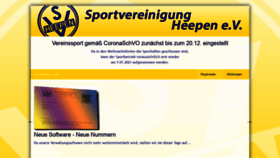 What Sv-heepen.com website looked like in 2020 (3 years ago)