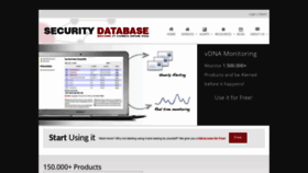 What Security-database.com website looked like in 2020 (3 years ago)