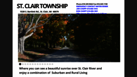 What Stclairtwp.org website looked like in 2020 (3 years ago)