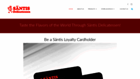 What Santis-deli.com website looked like in 2020 (3 years ago)