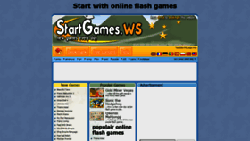 What Startgames.ws website looked like in 2020 (3 years ago)