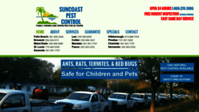 What Suncoastpestcontrol.com website looked like in 2020 (3 years ago)