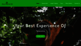 What Sumatraorangutantreks.com website looked like in 2020 (3 years ago)