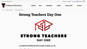 What Strongteachersdayone.com website looked like in 2020 (3 years ago)