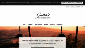 What Samoras.com website looked like in 2020 (3 years ago)