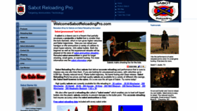What Sabotreloadingpro.com website looked like in 2020 (3 years ago)