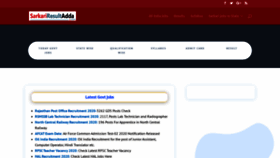 What Sarkariresultadda.com website looked like in 2020 (3 years ago)
