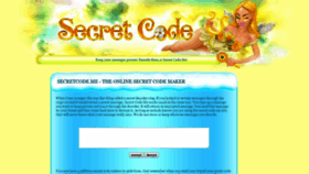 What Secretcode.me website looked like in 2021 (3 years ago)