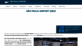 What Saopaulo-airport.com website looked like in 2021 (3 years ago)