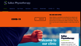 What Saliusphysiotherapy.com website looked like in 2021 (3 years ago)