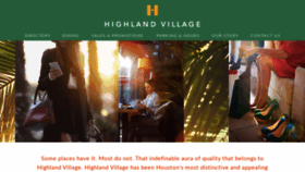 What Shophighlandvillage.com website looked like in 2021 (3 years ago)