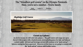 What Skyridgegolfcourse.com website looked like in 2021 (3 years ago)
