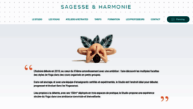 What Sagesse-harmonie.fr website looked like in 2021 (3 years ago)