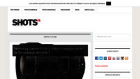 What Shots.fr website looked like in 2021 (3 years ago)