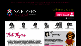 What Saflyers.co.za website looked like in 2021 (3 years ago)