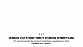 What Sonicretro.org website looked like in 2021 (5 years ago)