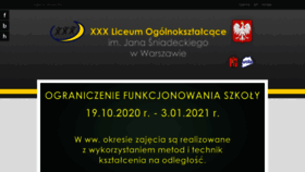 What Sniadek.edu.pl website looked like in 2021 (3 years ago)