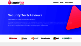 What Securitytechreviews.com website looked like in 2021 (3 years ago)