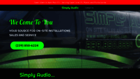 What Simply-audio.com website looked like in 2021 (3 years ago)