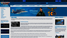 What Saairforce.co.za website looked like in 2021 (3 years ago)