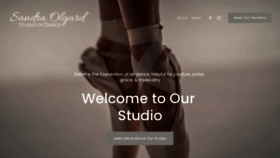 What Sandraolgardsstudioofdance.com website looked like in 2021 (3 years ago)