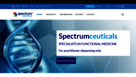 What Spectrumceuticals.net website looked like in 2021 (3 years ago)
