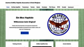 What Sinmoohapkido.at website looked like in 2021 (3 years ago)
