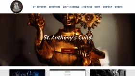What Stanthonysguild.org website looked like in 2021 (3 years ago)