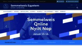 What Semmelweis.hu website looked like in 2021 (3 years ago)