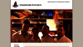 What Steakhouse-ponchos.com website looked like in 2021 (3 years ago)
