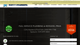 What Scottsplumbing.us website looked like in 2021 (3 years ago)